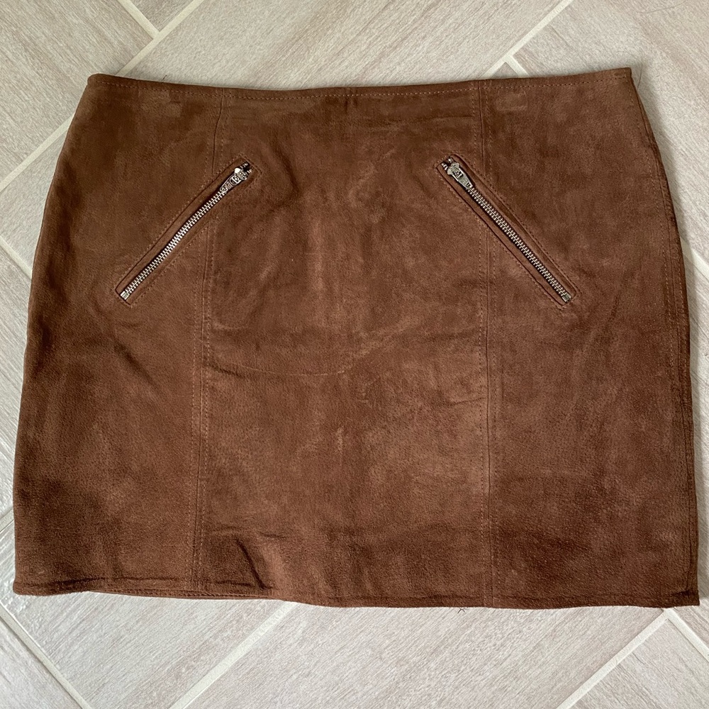 Blank NYC genuine suede mini skirt